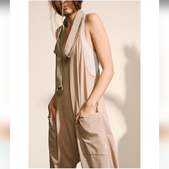 Free People Movement Hot Shot Onesie Mocha Latte Medium - Picture 9 of 13